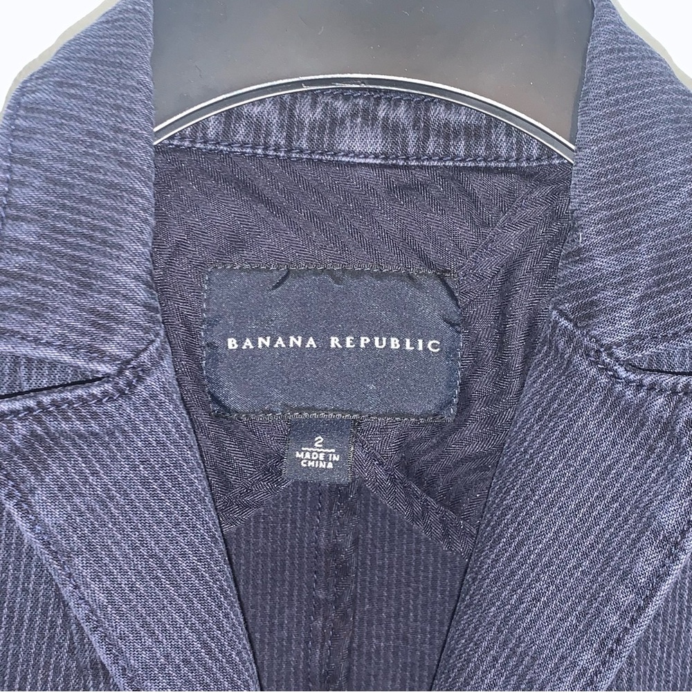 Banana Republic Denim Pinstripe Blazer - Picture 10 of 11